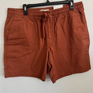 Men’s Rust Orange Casual Shorts